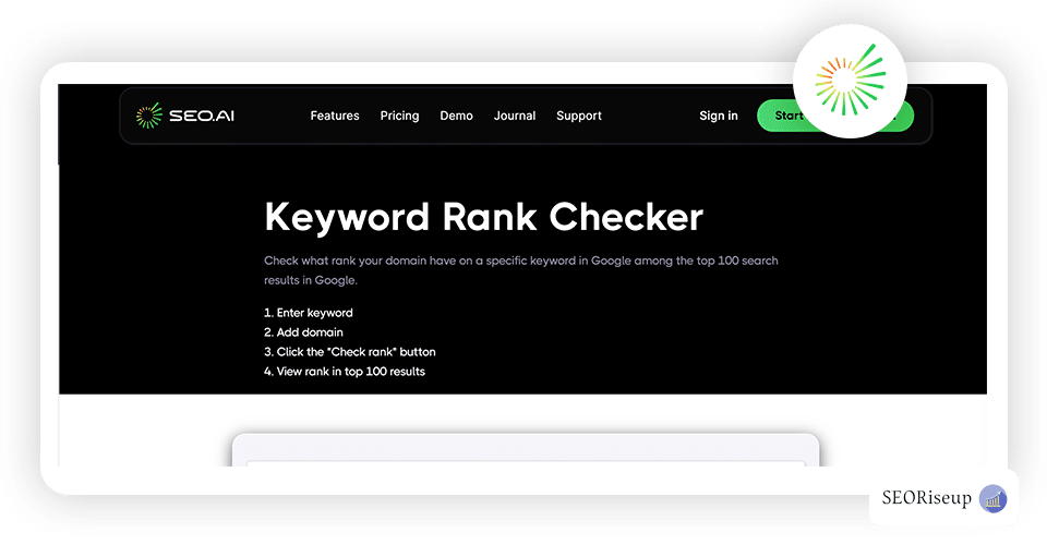 SEO.ai Keyword Rank Checker