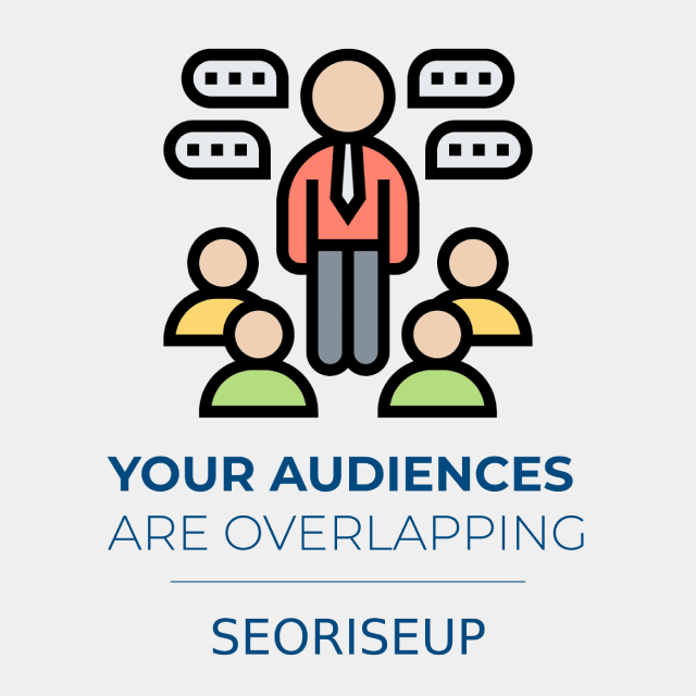 your audiences are overlapping