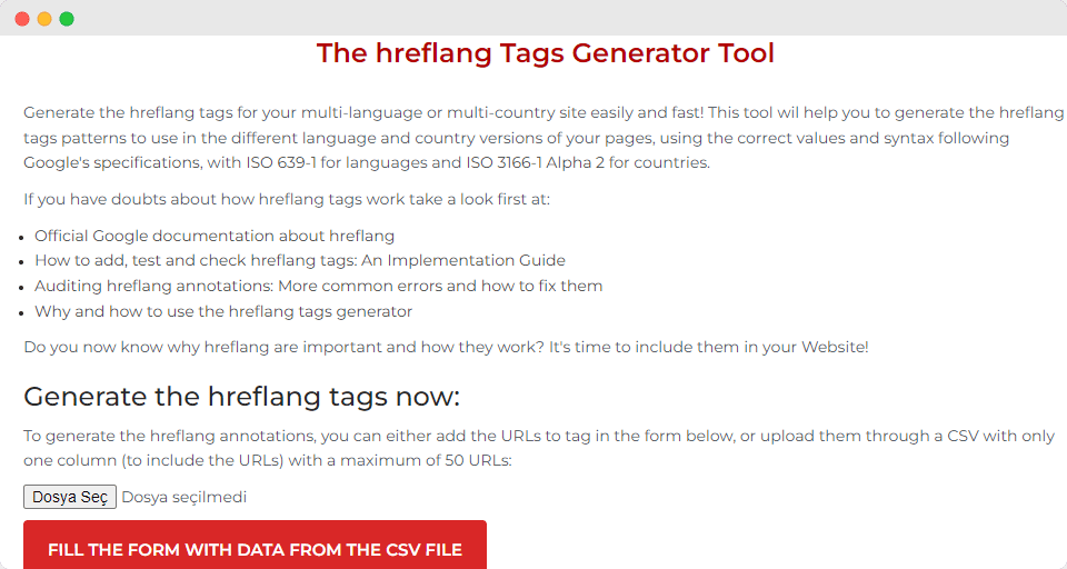 hreflang generator tool